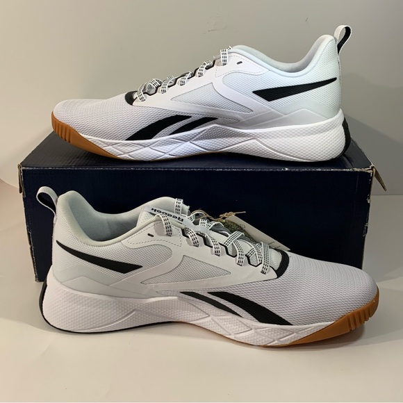 🌠 [BRAND NEW] REEBOK NFX TRAINER WHITE BLACK GUM MENS SIZE 13 RUNNING SHOES 🌠 - Picture 4 of 9